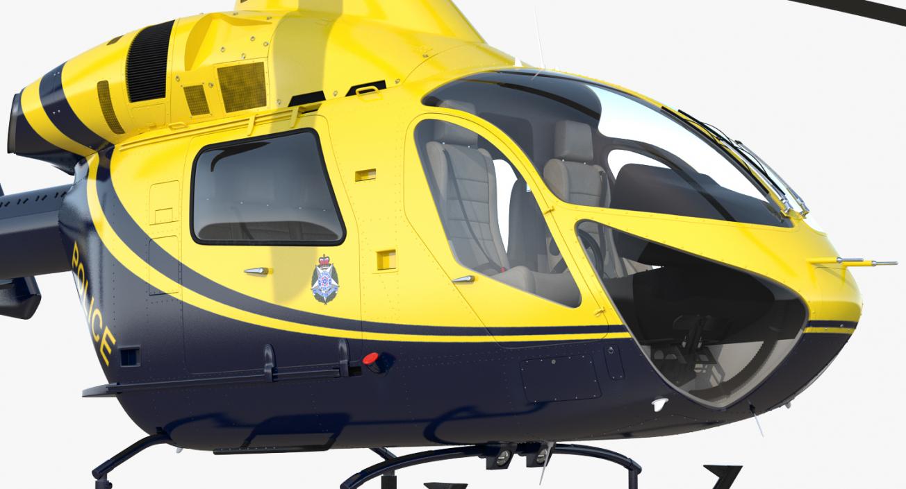 3D Police Helicopter MD 902 Explorer model