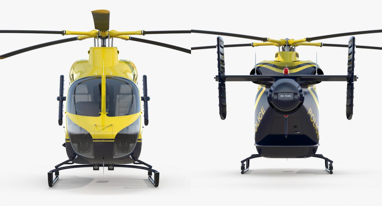 3D Police Helicopter MD 902 Explorer model