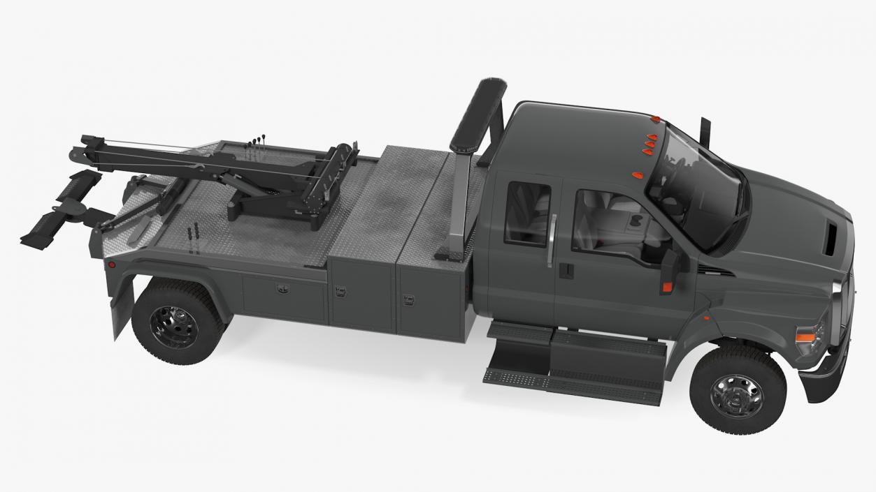 Heavy Duty Tow Truck Rigged 3D