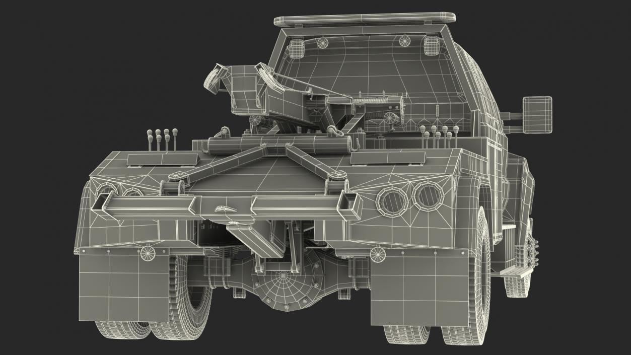 Heavy Duty Tow Truck Rigged 3D