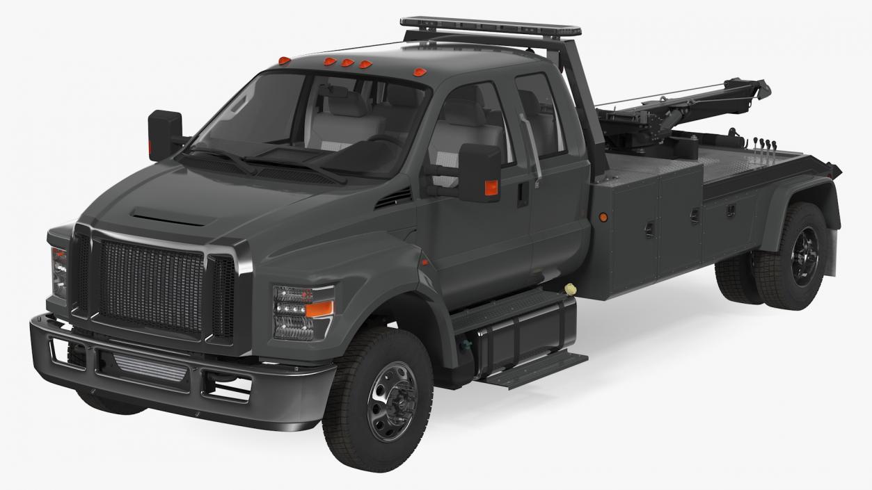 Heavy Duty Tow Truck Rigged 3D