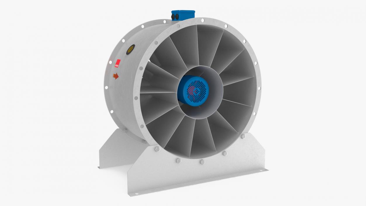 3D model Industrial Axial Fan