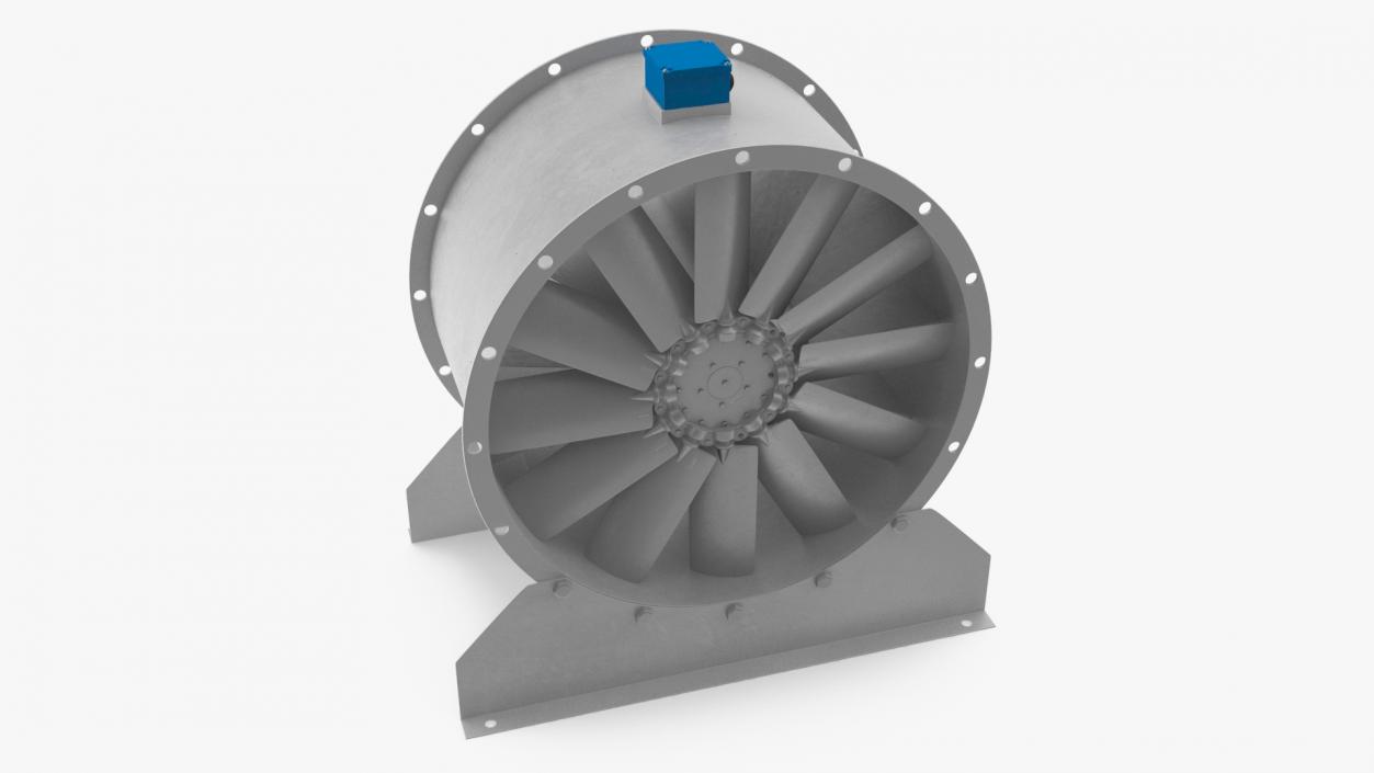 3D model Industrial Axial Fan