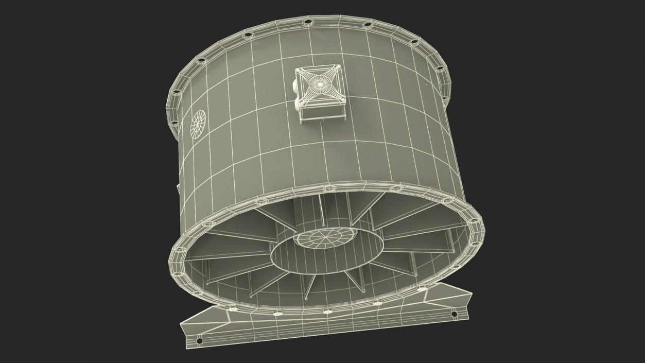 3D model Industrial Axial Fan