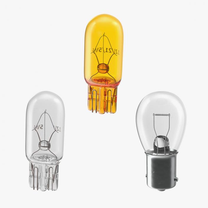 3D model Halogen Light Bulbs Collection