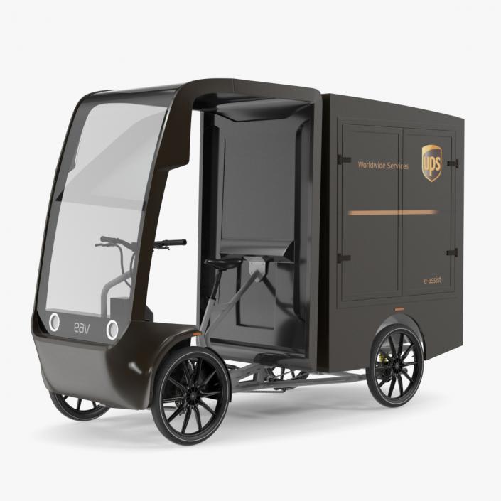 3D UPS Delivery Bike EAV