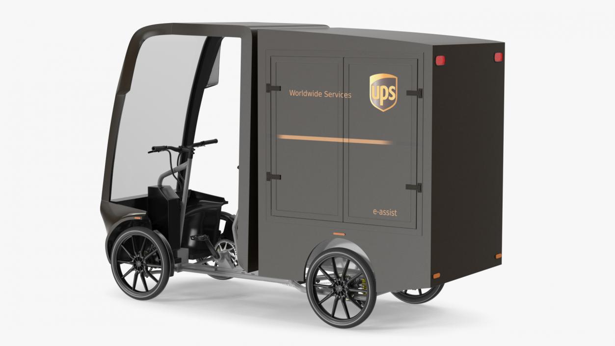 3D UPS Delivery Bike EAV