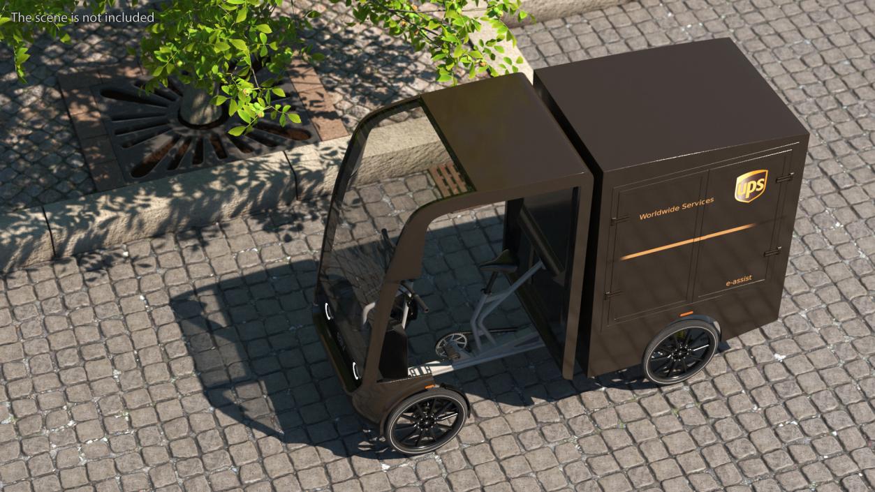 3D UPS Delivery Bike EAV