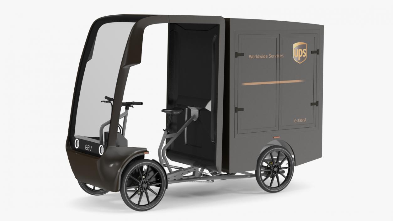 3D UPS Delivery Bike EAV