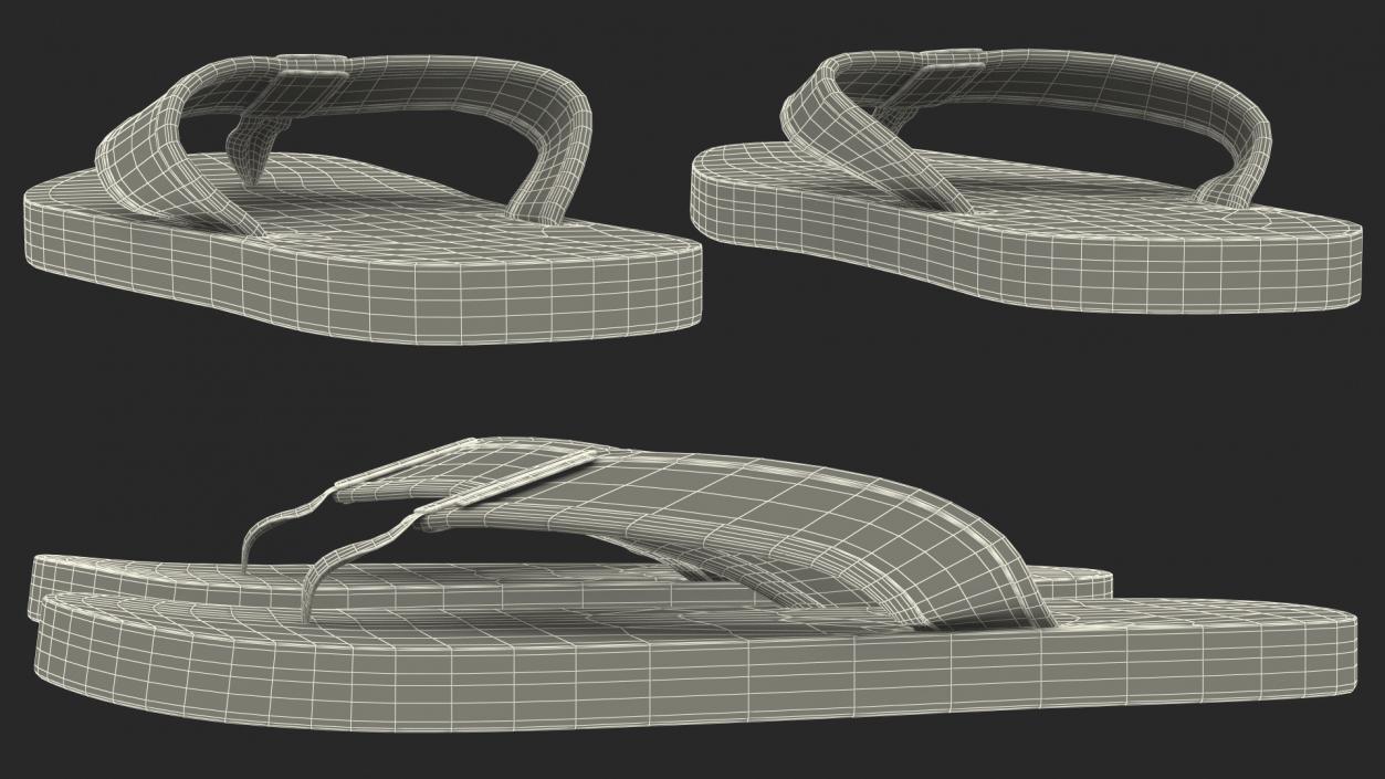 Slippers Black 3D model