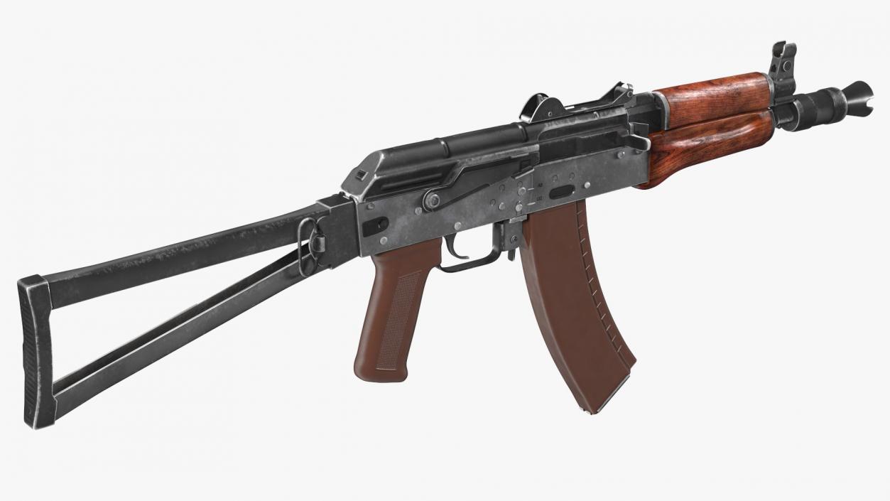 3D AKS 74U Assault Rifle