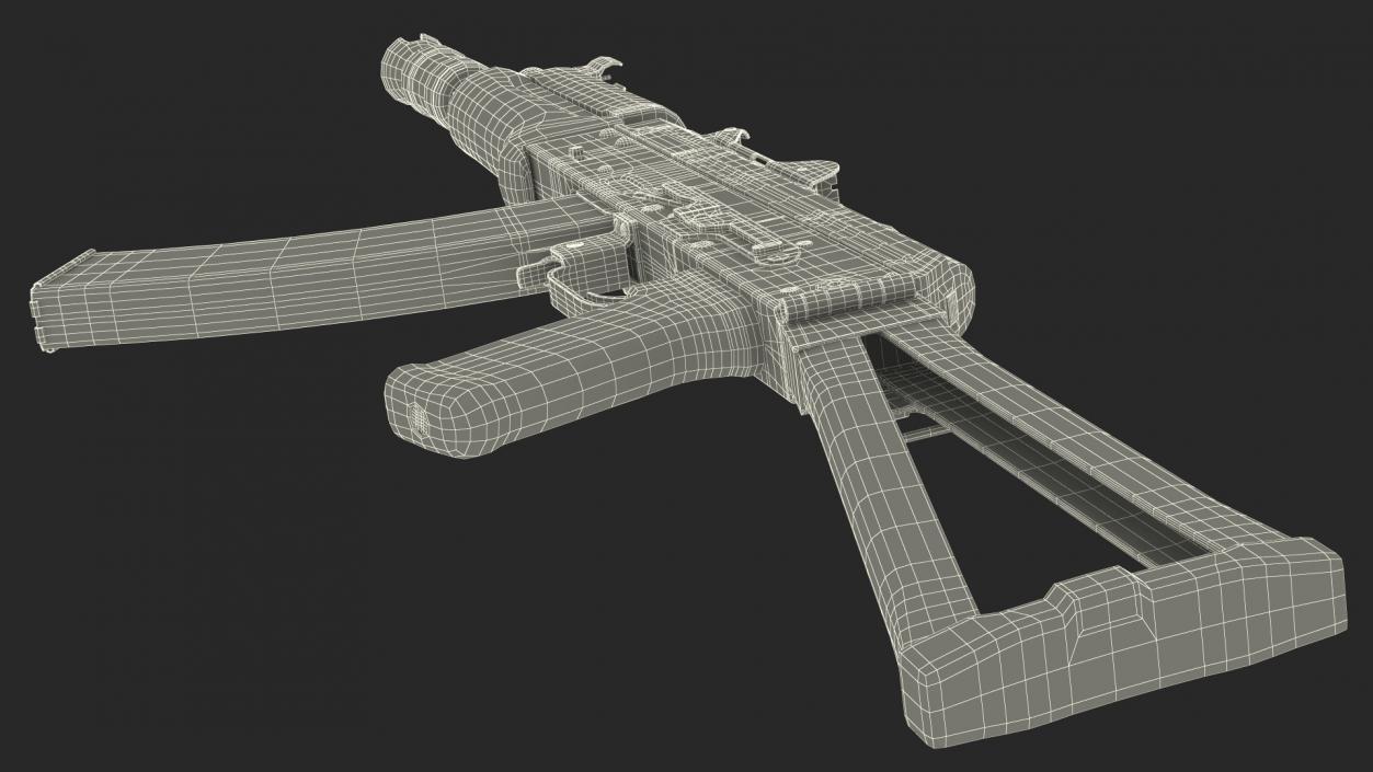 3D AKS 74U Assault Rifle