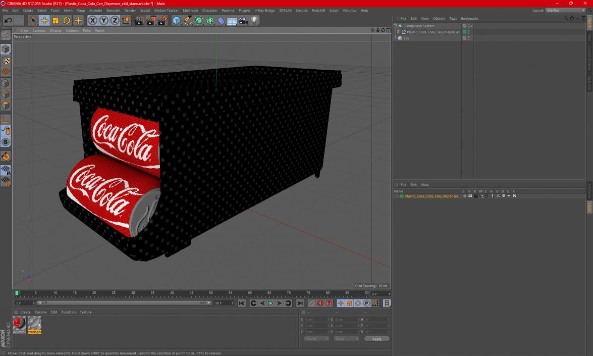 3D Plastic Coca Cola Can Dispenser