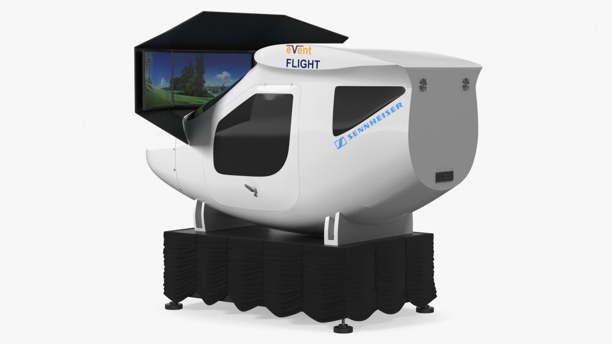 3D Mobile Flight Simulator Sennheiser BOT SC07 model