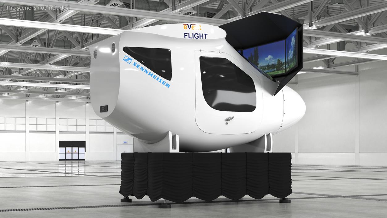 3D Mobile Flight Simulator Sennheiser BOT SC07 model