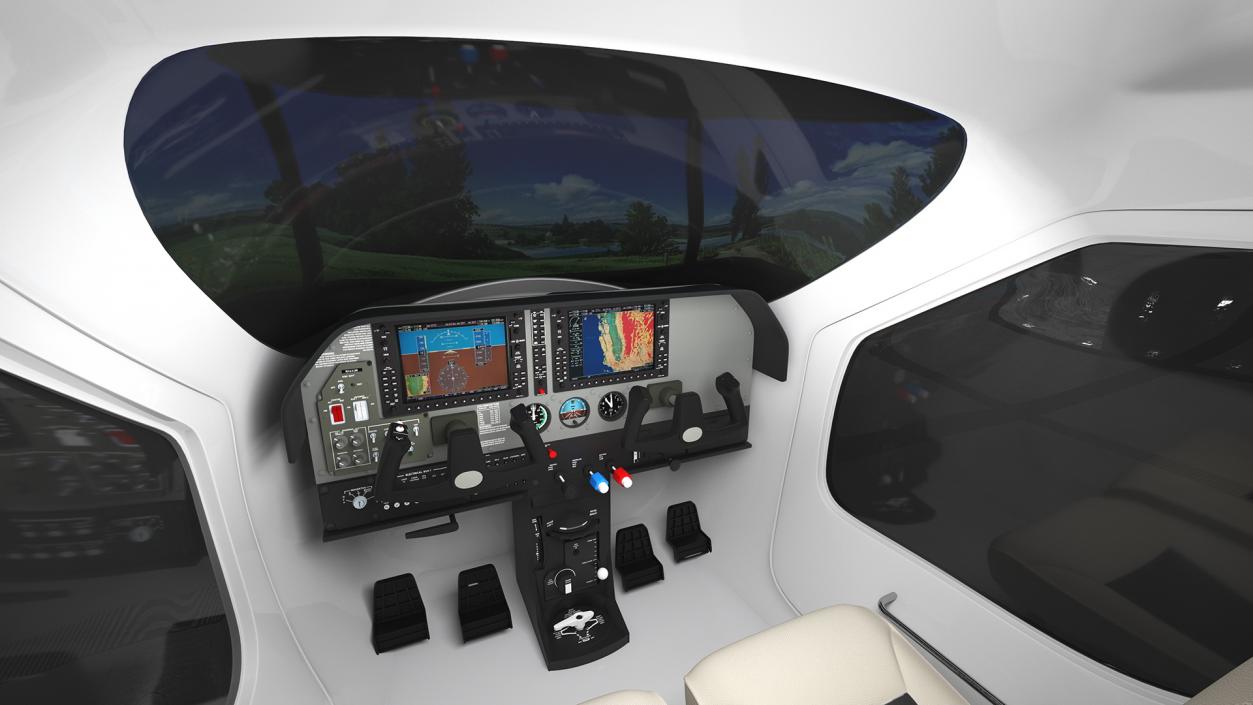 3D Mobile Flight Simulator Sennheiser BOT SC07 model