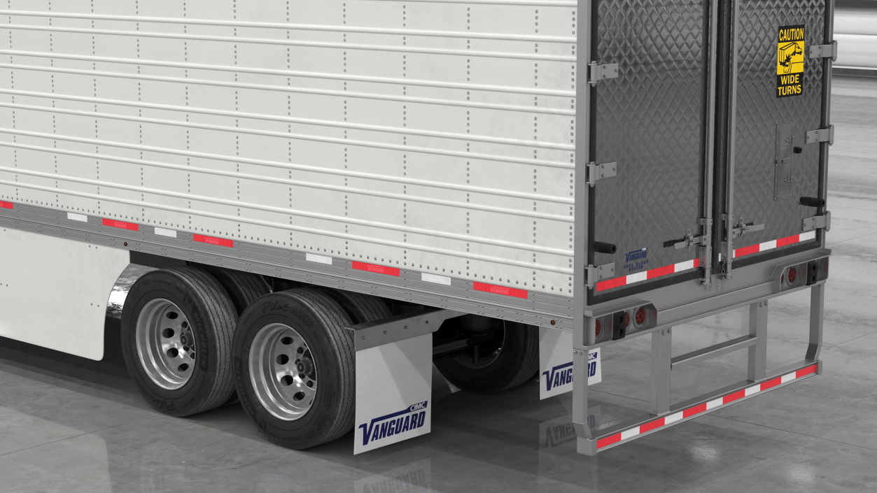 3D Marmon Truck with Vanguard Reefer Trailer