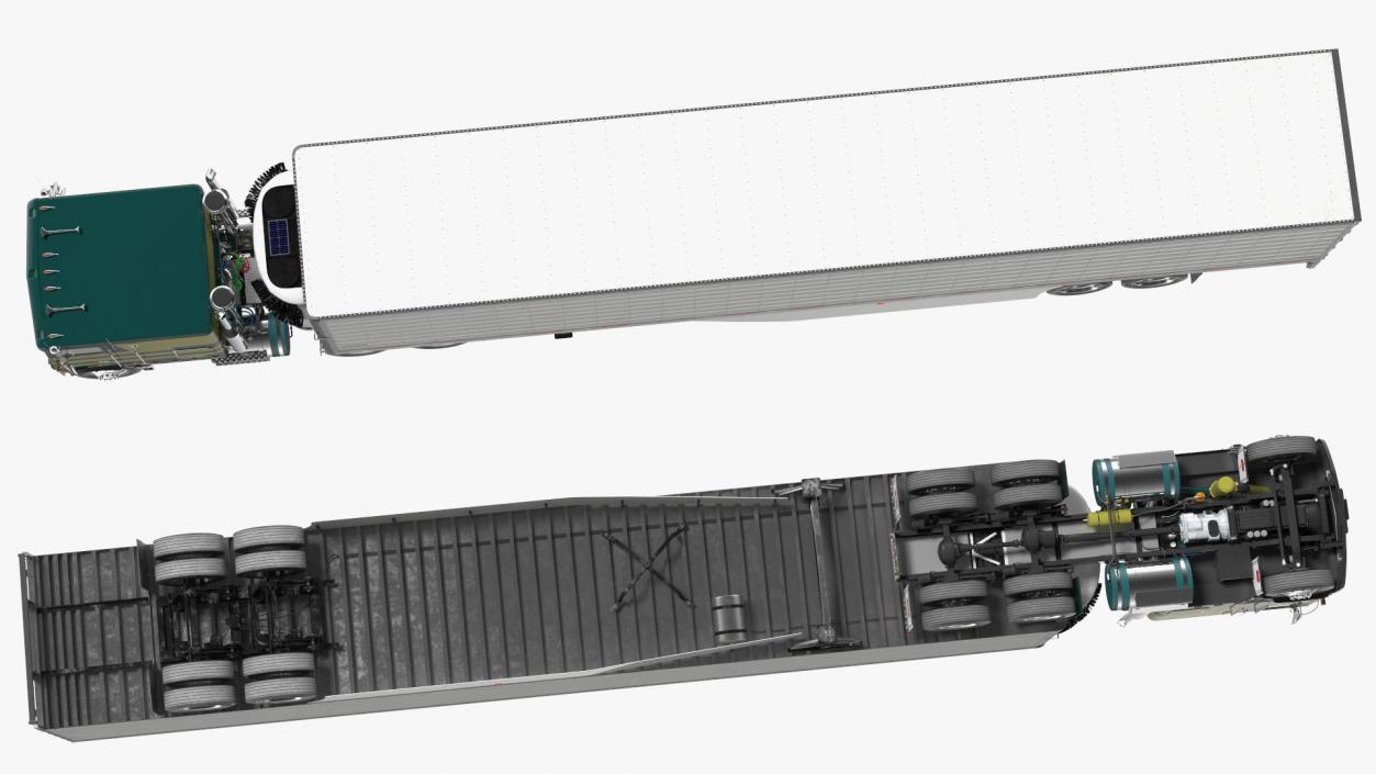 3D Marmon Truck with Vanguard Reefer Trailer