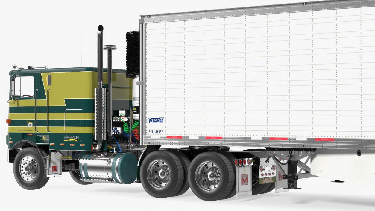 3D Marmon Truck with Vanguard Reefer Trailer