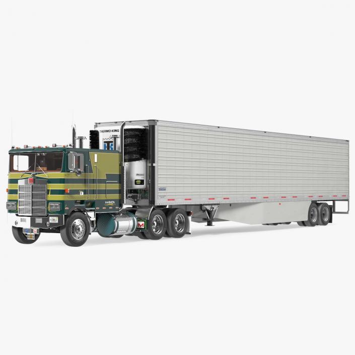 3D Marmon Truck with Vanguard Reefer Trailer