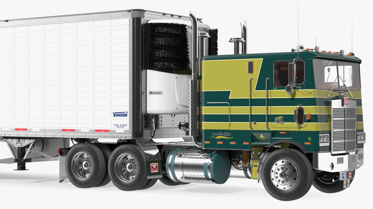 3D Marmon Truck with Vanguard Reefer Trailer