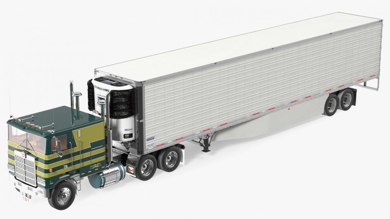 3D Marmon Truck with Vanguard Reefer Trailer