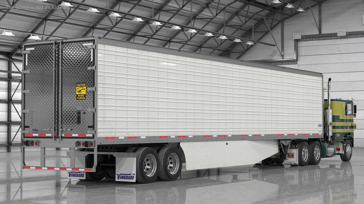 3D Marmon Truck with Vanguard Reefer Trailer