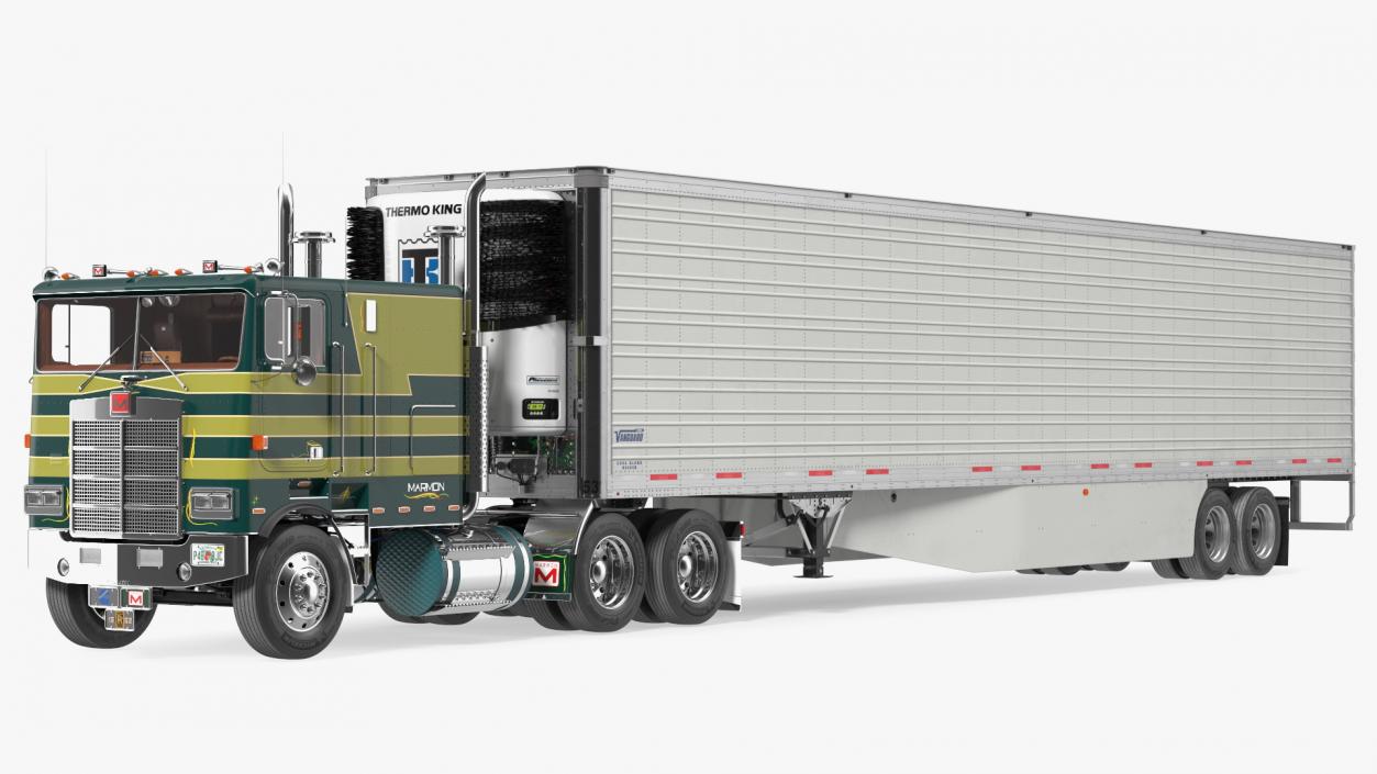 3D Marmon Truck with Vanguard Reefer Trailer