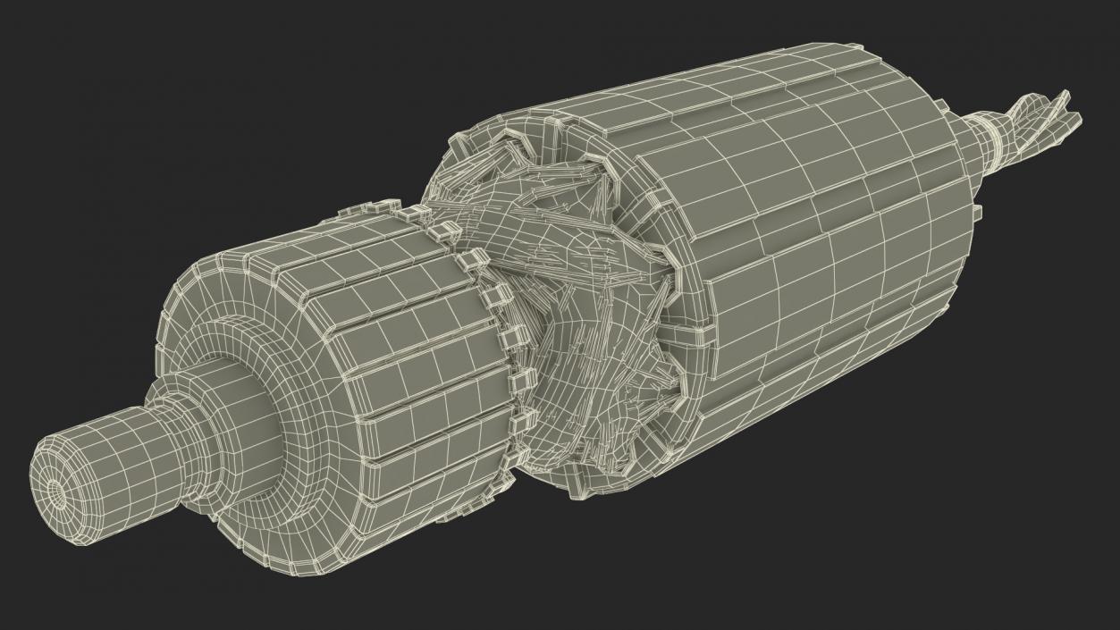 3D Electric Motor Armature model