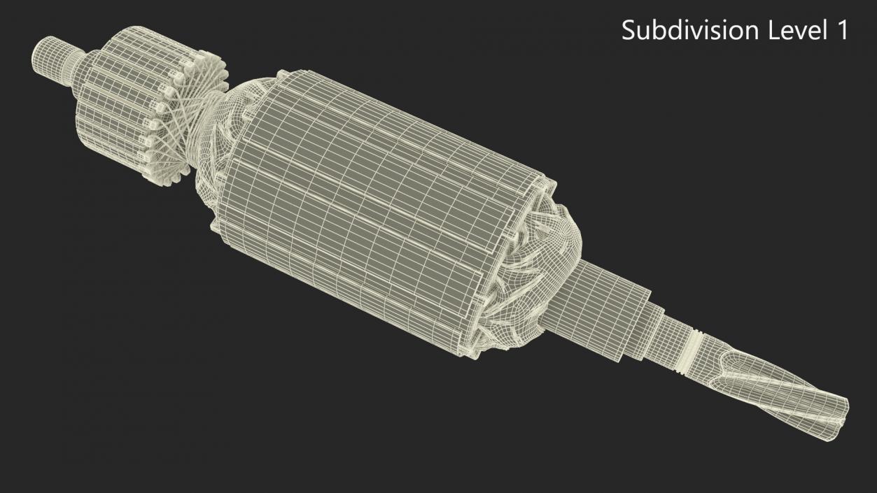 3D Electric Motor Armature model