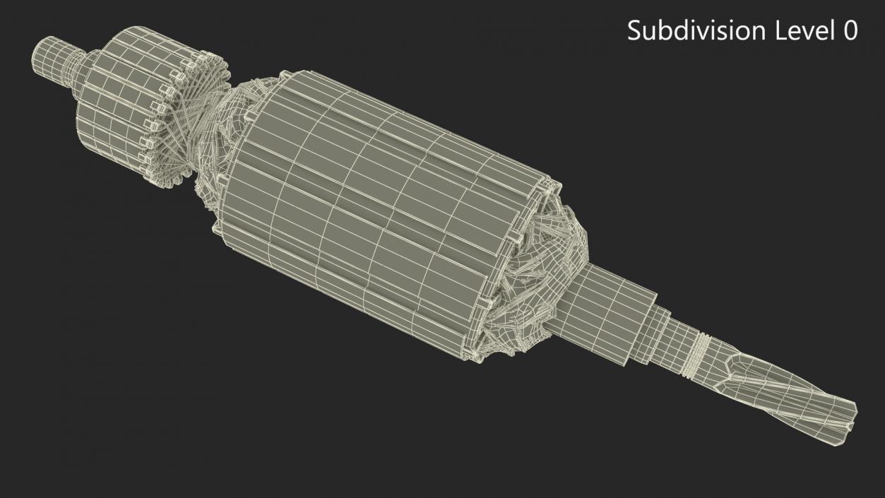 3D Electric Motor Armature model