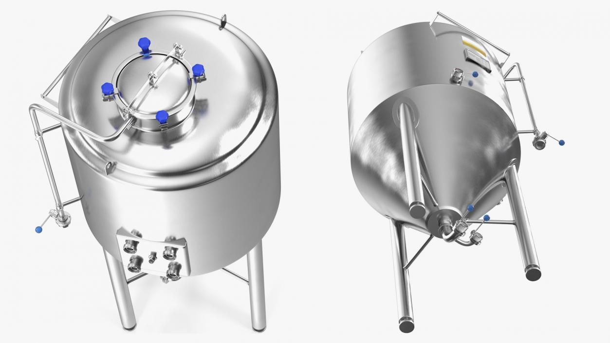 3D Beer Microbrewery Equipment Collection model