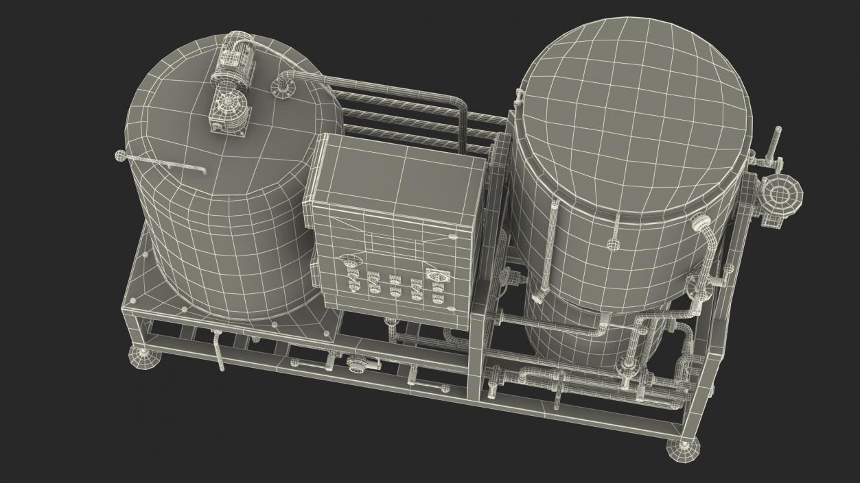 3D Beer Microbrewery Equipment Collection model