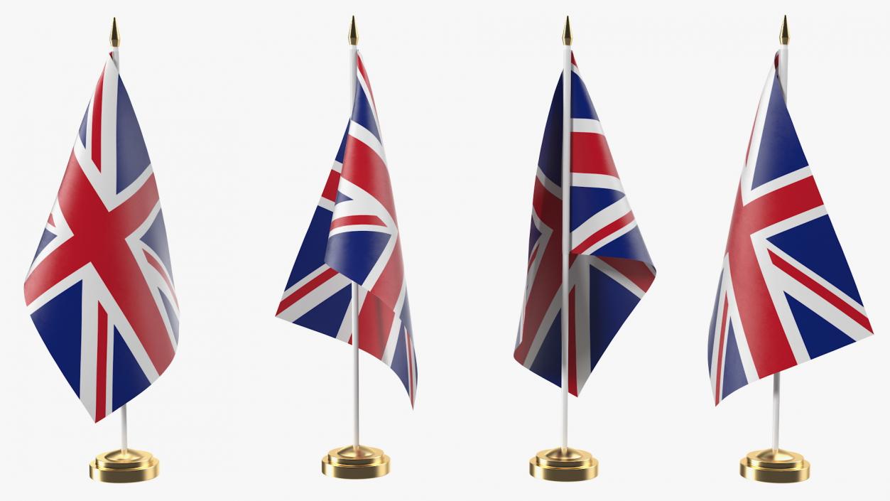 3D model Table Flag United Kingdom