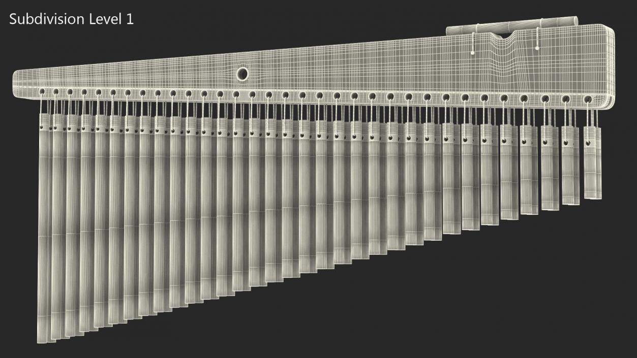 3D Chimes Percussion Instrument model