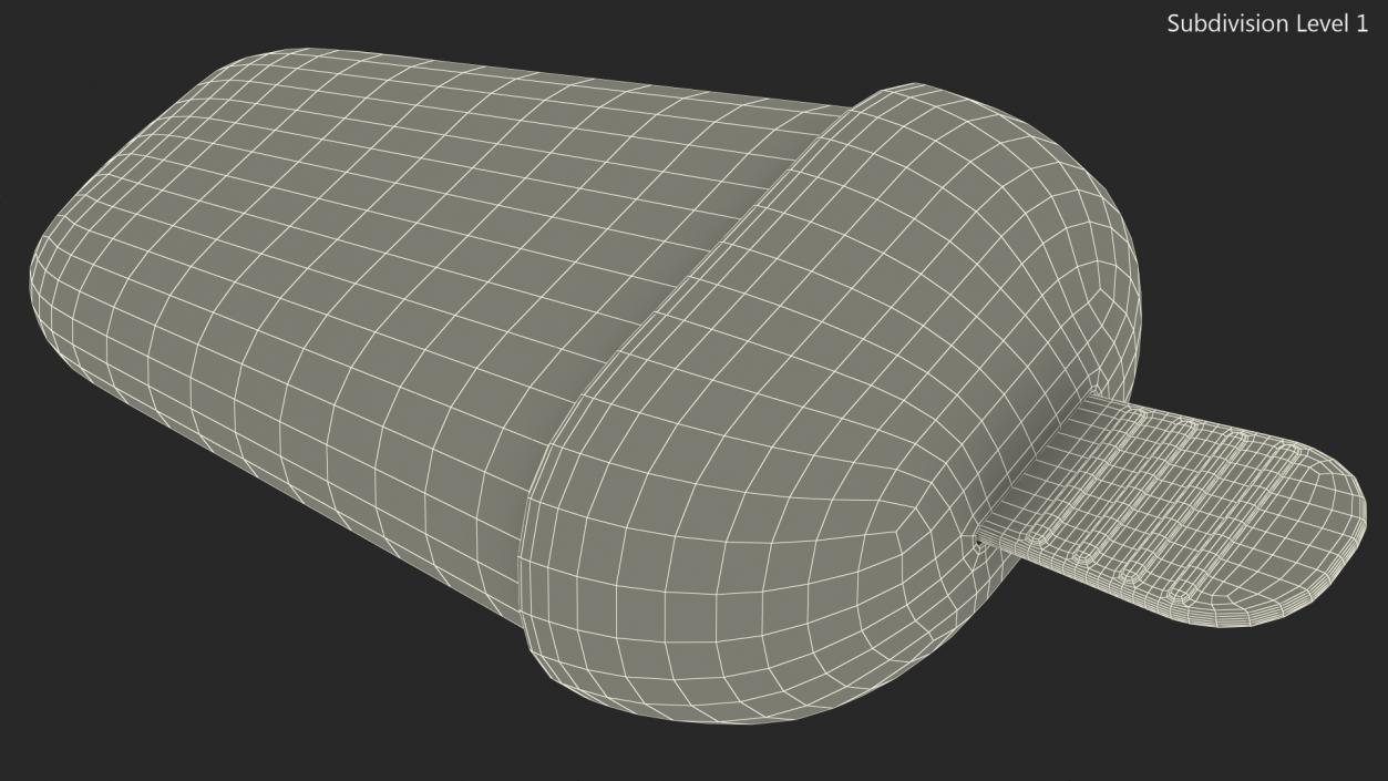 Homemade Popsicle Banana 3D model