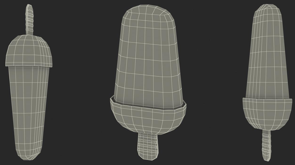 Homemade Popsicle Banana 3D model