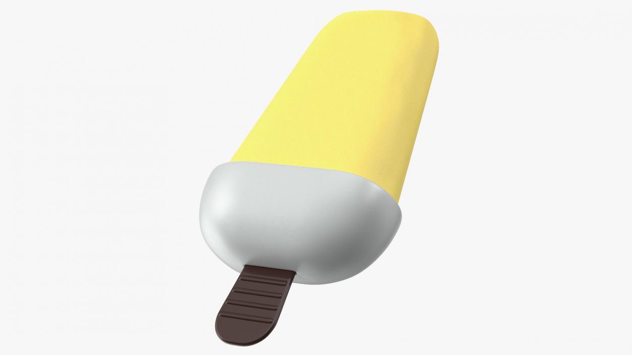 Homemade Popsicle Banana 3D model