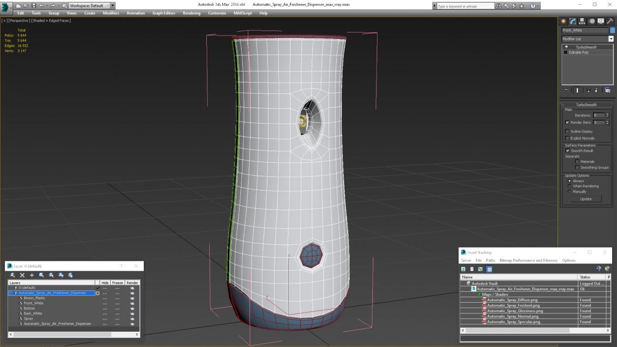 Automatic Spray Air Freshener Dispenser 3D model