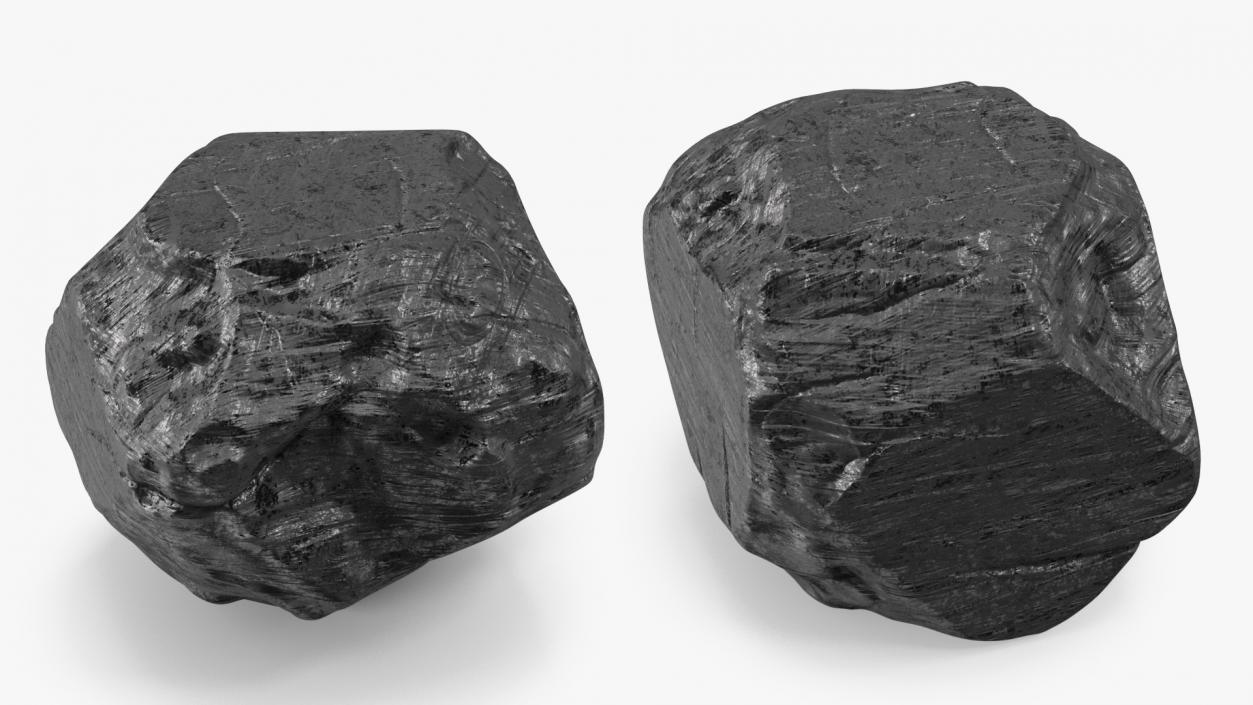 3D model Black Coal Rock
