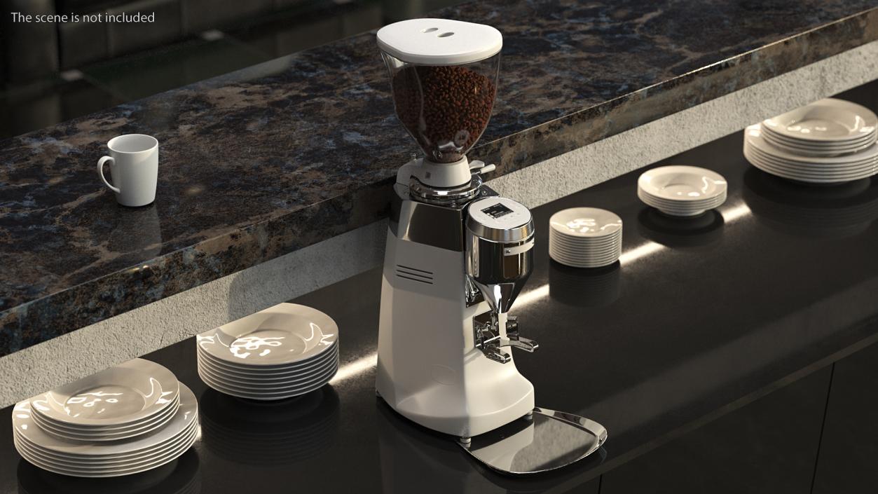 3D model Automatic Grinder with Coffee Beans