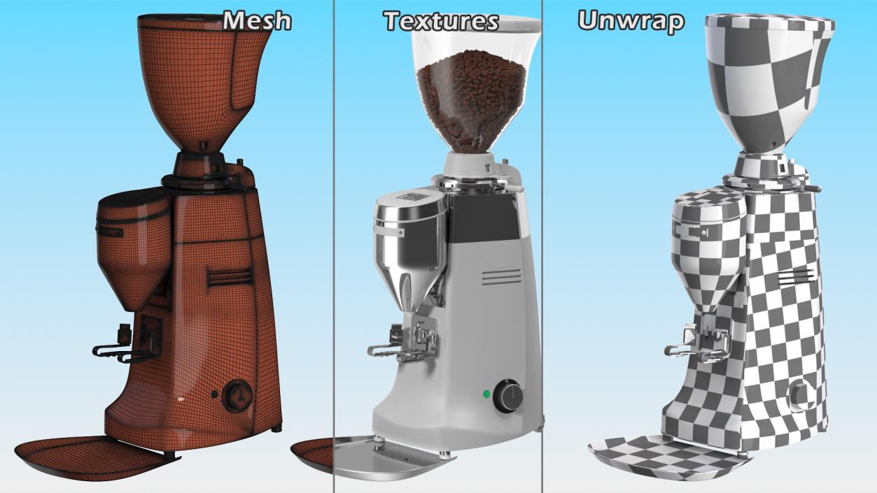 3D model Automatic Grinder with Coffee Beans