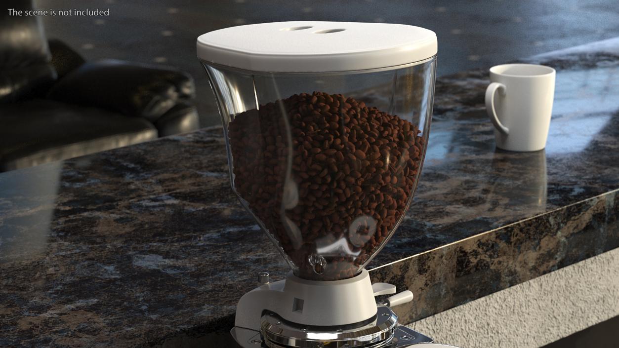 3D model Automatic Grinder with Coffee Beans