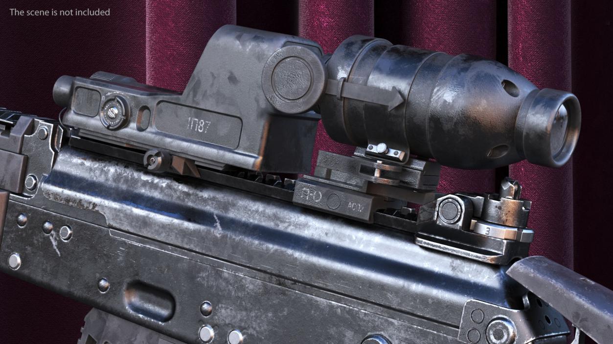 3D Shabby Optical Sight for Assault Rifle model