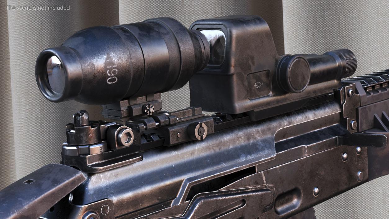 3D Shabby Optical Sight for Assault Rifle model