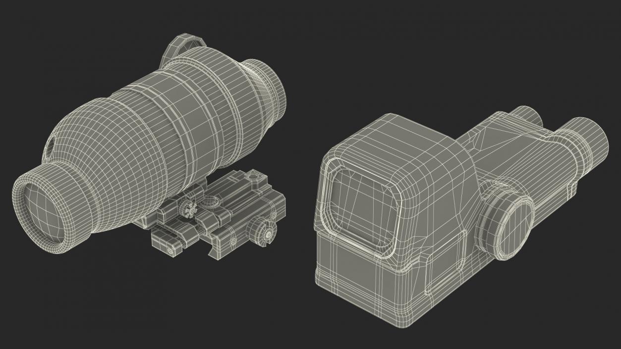 3D Shabby Optical Sight for Assault Rifle model