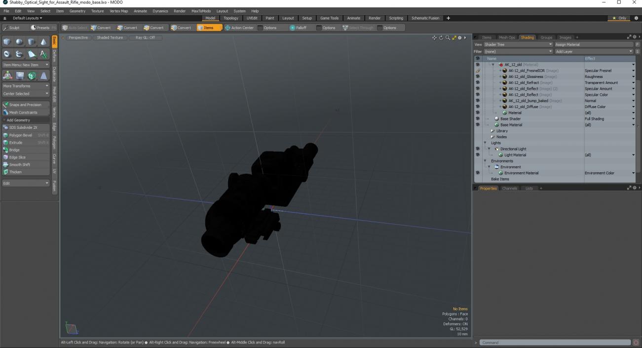 3D Shabby Optical Sight for Assault Rifle model