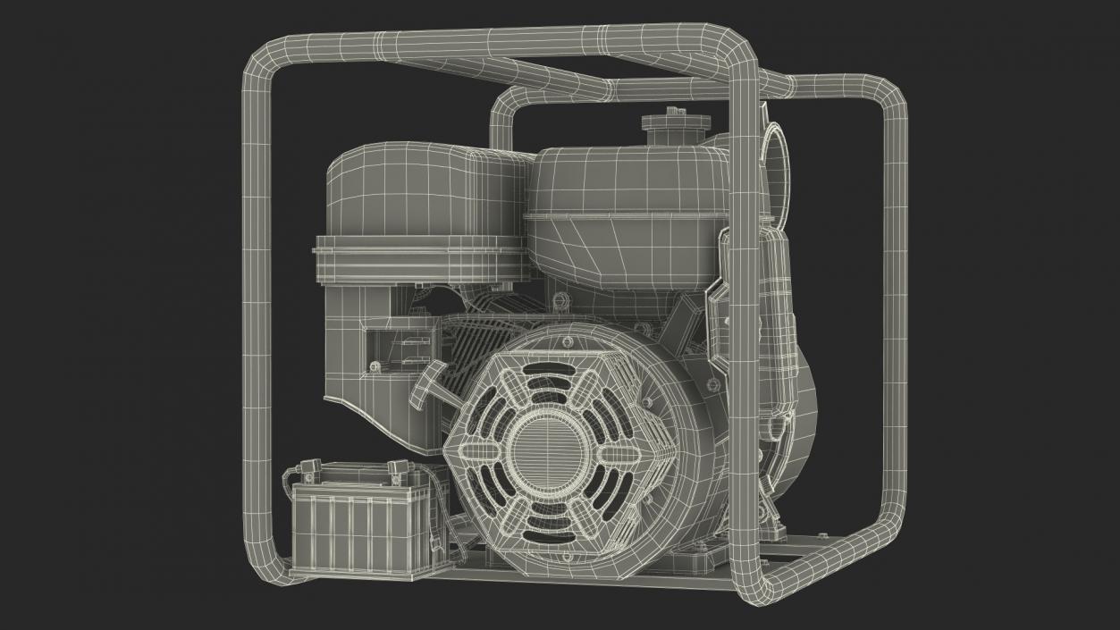 3D Petrol Water Transfer Pump 2 model