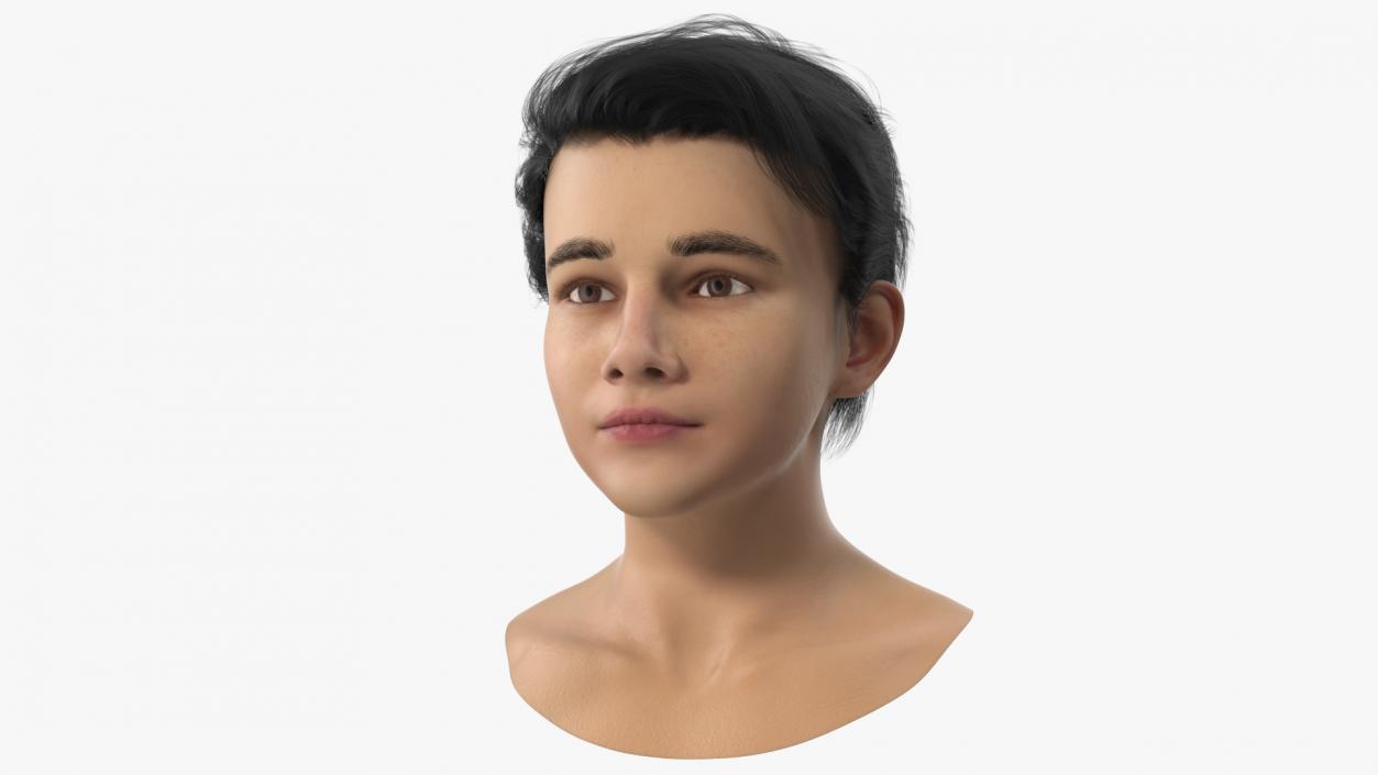 Young Boy Head 3D model