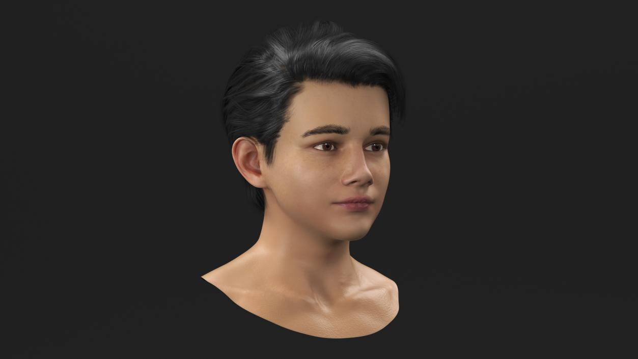 Young Boy Head 3D model